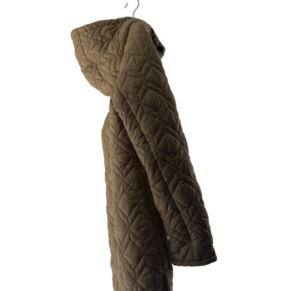 Andrew Marc Womens Rialto Quilted Parka With Hood & Pockets Medium - Picture 8 of 16